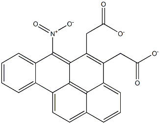 6-NITROBENZO(A)PYRENE-CIS-4,5-DIACETATE 结构式