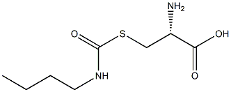 S-(N-BUTYLCARBAMOYL)CYSTEINE 结构式