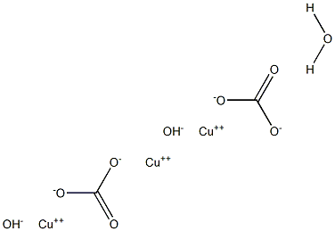 COPPERCARBONATEHYDROXIDEMONOHYDRATE 结构式