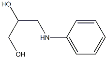 3-(PHENYLAMINO)PROPANE-1,2-DIOL 结构式