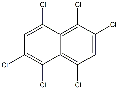 1,2,4,5,6,8-HEXACHLORONAPHTHALENE 结构式