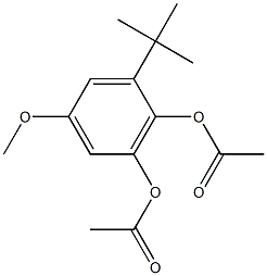4,5-DIACETOXY-3-TERT-BUTYLANISOLE 结构式