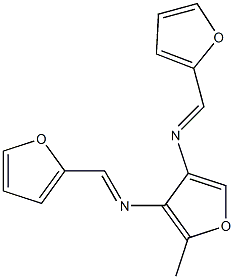 N,N'-DIFURFURYLIDENE-2-FURANMETHANEDIAMINE 结构式