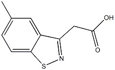 5-METHYL-BENZISOTHIAZOLE-3-ACETICACID 结构式