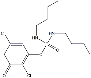 2,5-DICHLOROPHENYLN,N'-DI-N-BUTYLPHOSPHORODIAMIDATE 结构式