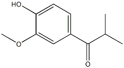 4'-HYDROXY-3'-METHOXY-2-METHYLPROPIOPHENONE 结构式