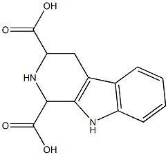 1,2,3,4-TETRAHYDRO-BETA-CARBOLINE-1,3-DICARBOXYLICACID 结构式