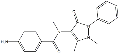 PARA-AMINOBENZOICACIDMETHYLANTIPYRYLAMIDE 结构式