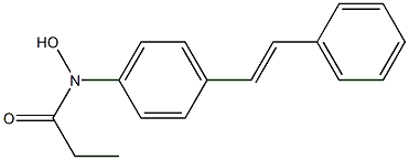 N-PROPIONYL-N-HYDROXY-TRANS-4-AMINOSTILBENE 结构式