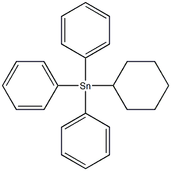 CYCLOHEXYLTRIPHENYLTIN 结构式