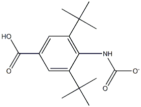 2,6-DI-TERT-BUTYL-4-CARBOXYPHENYLCARBAMATE 结构式