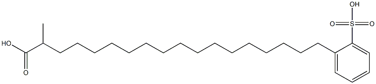 METHYL(2-SULPHOPHENYL)OCTADECANOATE 结构式