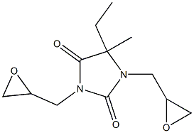 5-ETHYL-1,3-DIGLYCIDYL-5-METHYLHYDANTOIN 结构式