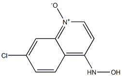 7-CHLORO-4-(HYDROXYAMINO)QUINOLINE1-OXIDE 结构式