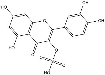 QUERCETINSULFATE 结构式