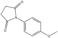 N-(4-METHOXYPHENYL)SUCCINIMIDE 结构式