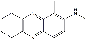 2,3-DIETHYL-5-METHYL-6-METHYLAMINOQUINOXALINE 结构式