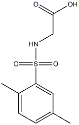 N-[(2,5-Dimethylphenyl)sulfonyl]glycine 结构式