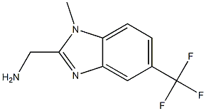 (1-Methyl-5-trifluoromethyl-1H-benzoimidazol-2-yl)methylamine 结构式