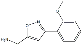 [3-(2-Methoxyphenyl)isoxazol-5-yl]methylamine 结构式