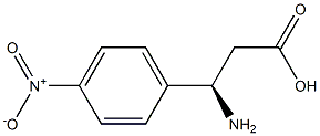 (R)-3-Amino-3-(4-nitro-phenyl)-propanoic acid 结构式