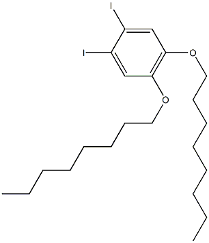 1,2-DIIODO-4,5-(DIOCTYLOXY)BENZENE 结构式