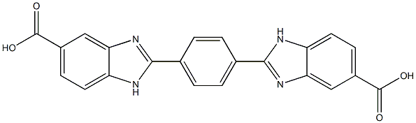 2,2'-(1,4-Phenylene)bis-1H-Benzimidazole-5-carboxylic acid 结构式