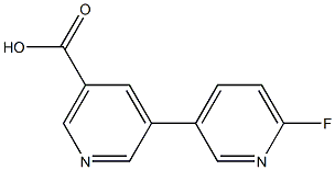 5-(6-Fluoropyridin-3-yl)-nicotinic acid 结构式