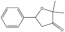 2,2-dimethyl-5-phenyl-oxolan-3-one 结构式