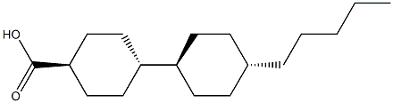 反-4- (反-4-戊基环己基)环己基甲酸 结构式