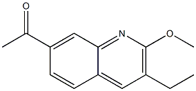 1-(3-ethyl-2-methoxyquinolin-7-yl)ethanone 结构式