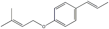 1-(3-methylbut-2-enoxy)-4-[(E)-prop-1-enyl]benzene 结构式