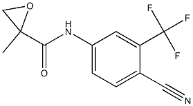 4-Cyano-N-(2,3-epoxy-2-methylpropionyl) -3-trifluormethylanilin 结构式