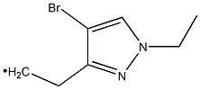 (4-Bromo-1-ethyl-1H-pyrazol-3-ylmethyl)-methyl- 结构式
