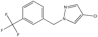 4-Chloro-1-(3-trifluoromethyl-benzyl)-1H-pyrazol- 结构式