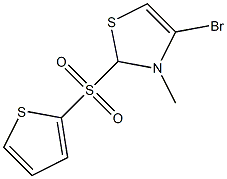 Methyl 4-bromo-2-(thiophen-2-ylsulfonyl)thiazole- 结构式