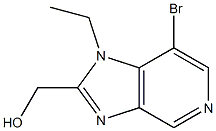 (7-bromo-1-ethyl-1H-imidazo[4,5-c]pyridin-2-yl)methanol 结构式