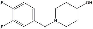 1-(3,4-difluorobenzyl)piperidin-4-ol 结构式