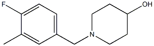 1-(4-fluoro-3-methylbenzyl)piperidin-4-ol 结构式