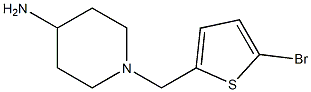 1-[(5-bromothiophen-2-yl)methyl]piperidin-4-amine 结构式