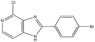 2-(4-bromophenyl)-4-chloro-1H-imidazo[4,5-c]pyridine 结构式