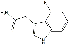 2-(4-fluoro-1H-indol-3-yl)acetamide 结构式