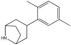 3-(2,5-dimethylphenyl)-8-azabicyclo[3.2.1]octane 结构式
