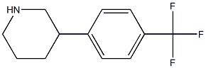 3-[4-(trifluoromethyl)phenyl]piperidine 结构式