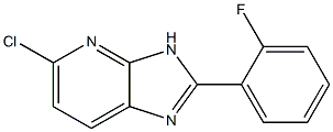 5-chloro-2-(2-fluorophenyl)-3H-imidazo[4,5-b]pyridine 结构式