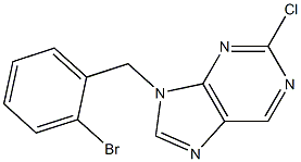 9-(2-bromobenzyl)-2-chloro-9H-purine 结构式