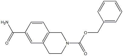 benzyl 6-carbamoyl-3,4-dihydroisoquinoline-2(1H)-carboxylate 结构式