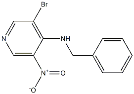 N-benzyl-3-bromo-5-nitropyridin-4-amine 结构式