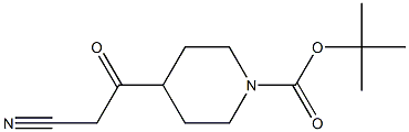 tert-butyl 4-(cyanoacetyl)piperidine-1-carboxylate 结构式