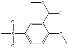 2-Methoxy-5-methylsulfonylbezoic
acid methyl ester 结构式